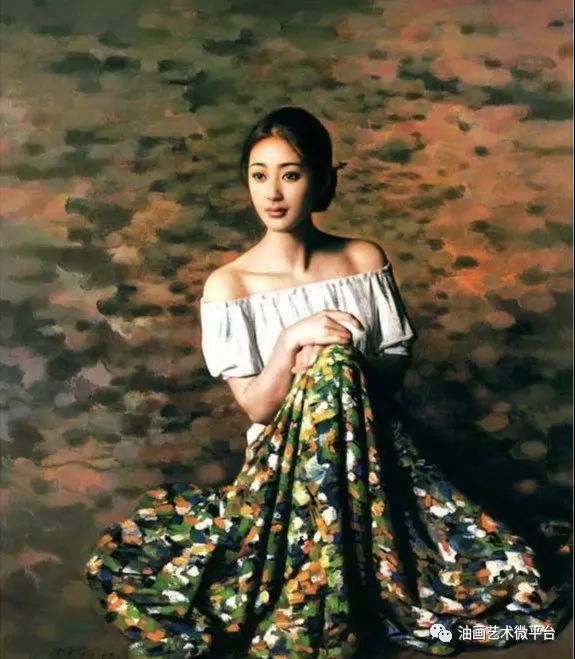 欣赏谢楚余油画中的美女