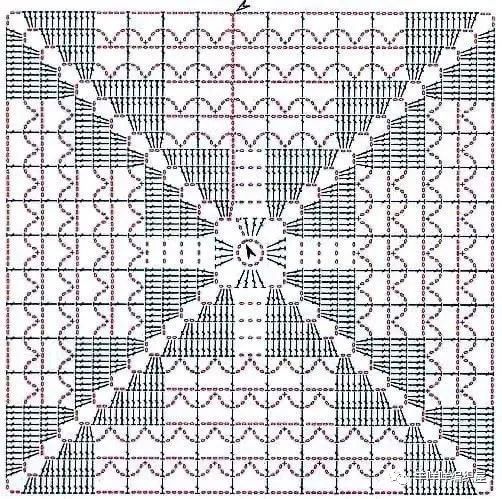 几款钩针方形花样