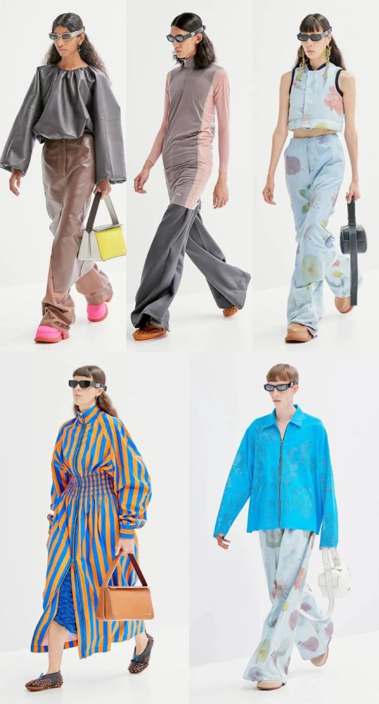 s/s 2022 milan 色彩明亮的女性春夏服装 时装周的好处是整套搭配 除