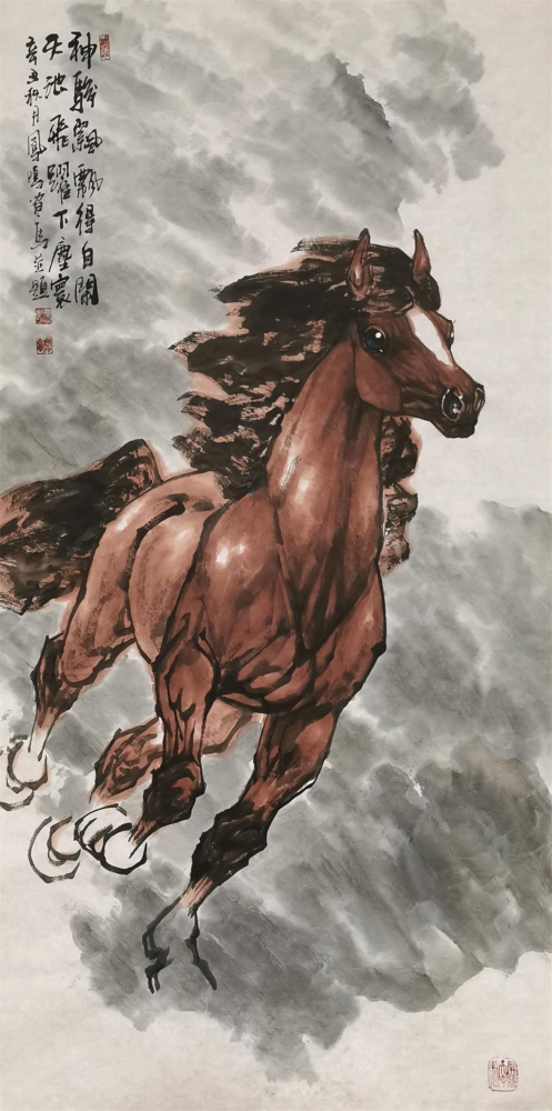 神骏追风画马名家纪凤鸣作品鉴赏