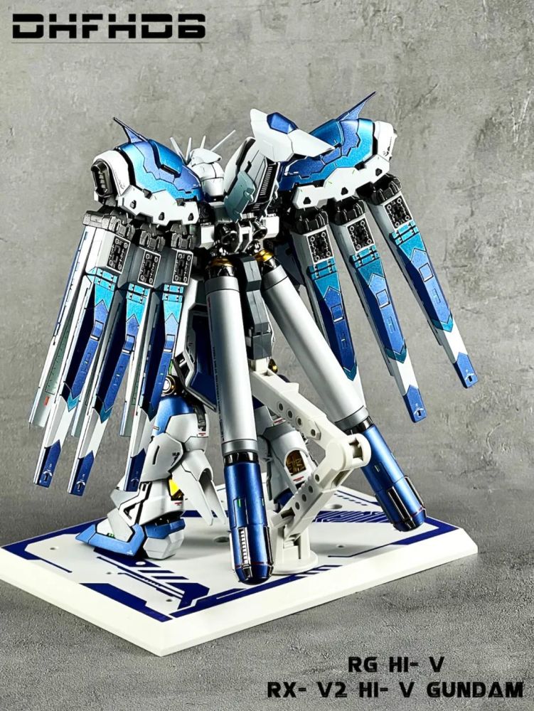 【佳作】万代rg hi-v rx-v2 高达仿mb漆面涂装