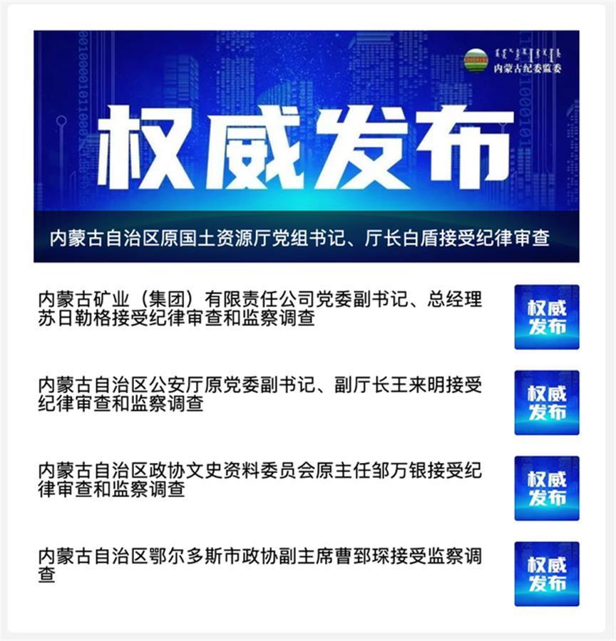 这四人分别是:内蒙古自治区原应急管理厅党委书记,厅长王俊峰