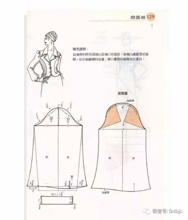 服装设计|11种袖子结构纸样合集
