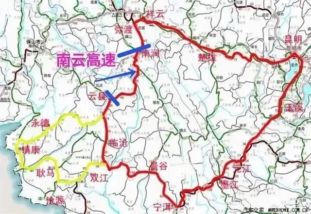 南涧至云县高速公路,简称南云高速.