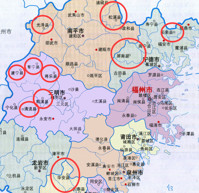 福建十大人口小县:5个在三明,2个在宁德,2县低于10万人