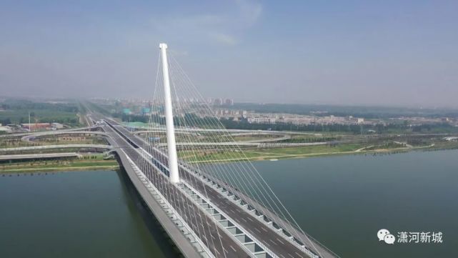 建设潇河|这座总长360米的跨潇河特大桥陆续展开了施工
