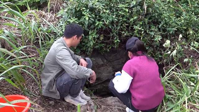 其实@农村阿琪 和他老婆垂钓的地方就是一处地下暗河,原本这些隐藏在