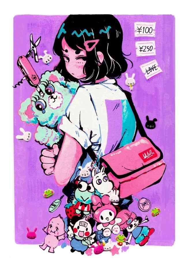 智利插画师crisalys插画设计作品