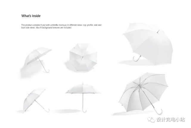 多功能太阳雨伞设计展示贴图样机模板套装 umbrella