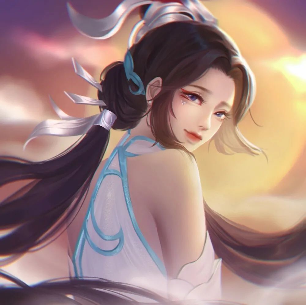 王者同人图大乔姐姐真的是太好看了白鹤梁神女