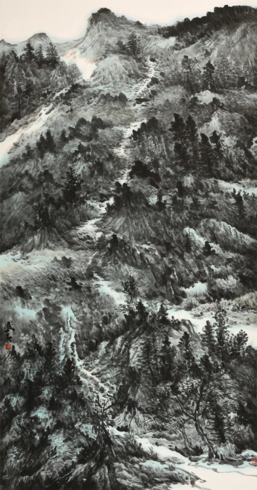 当代山水画一绝画家刘凤林国画作品欣赏