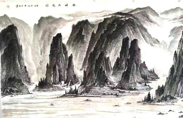 当代山水画一绝,画家刘凤林国画作品欣赏