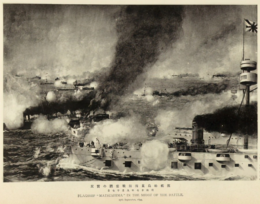 黄海海战中的松岛号(油画)