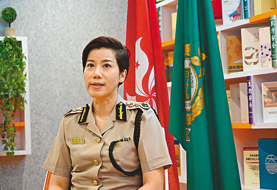 香港海关"一姐"何佩珊:香港要守好国家安全的"南大门"