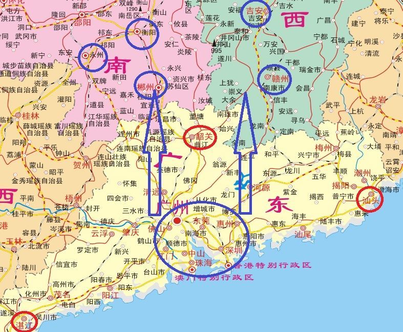 湘赣得到不少,粤东西北,怎么看?