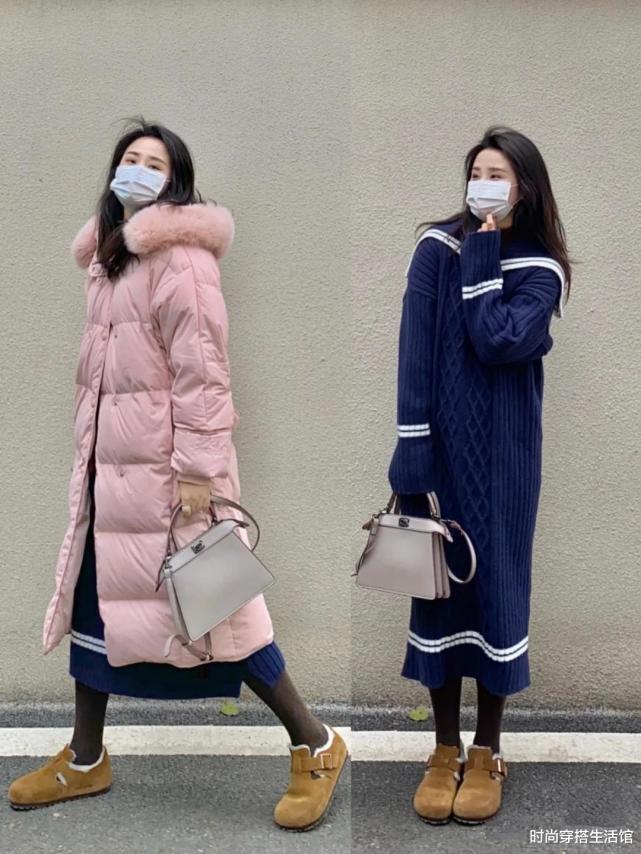 冬季羽绒服就这么穿了!不露脖子也不露腿,保暖又气质