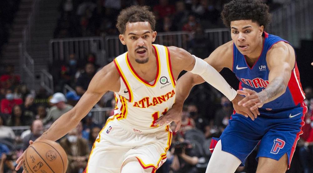 nba特雷杨单节18分轰329老鹰送活塞三连败