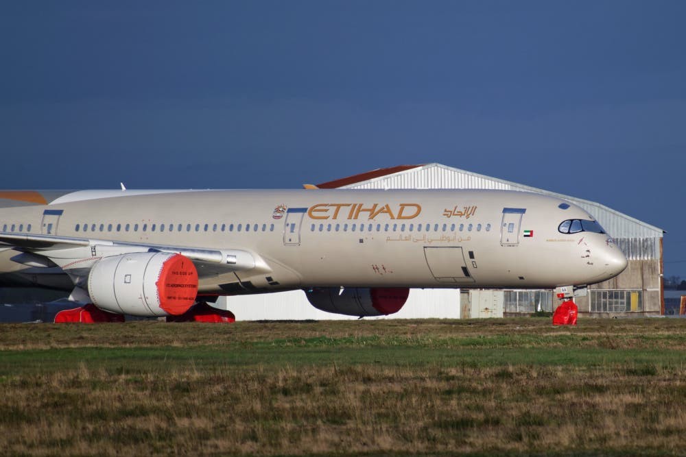 阿提哈德航空将携新型空客a350参加迪拜航展