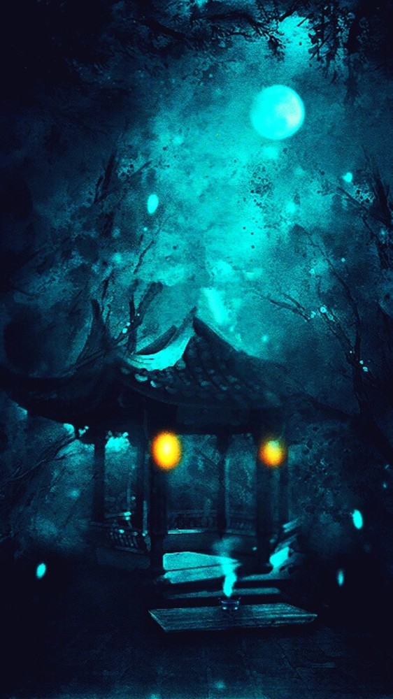 二次元古风场景图插画分享