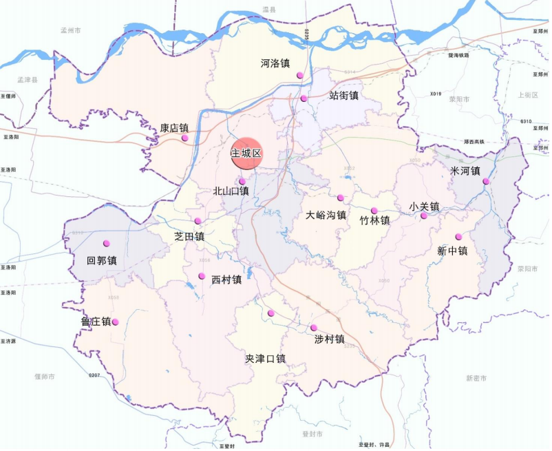 截图自官网 1.规划总则 规划范围:巩义市全域,总面积1042.