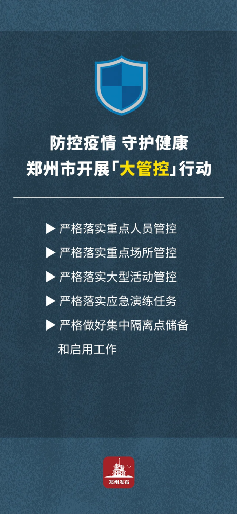 河南5地再发疫情防控紧急提醒郑州即日起开展大排查大管控