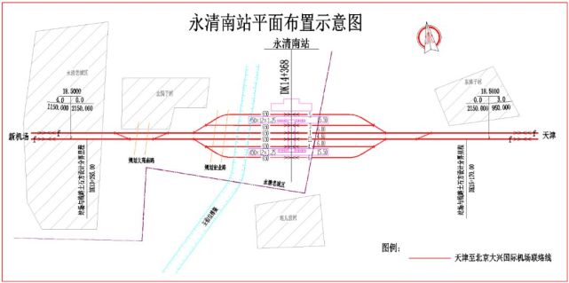 车站规模2台6线(含正线),有效长度满足650m,设450×12×1.