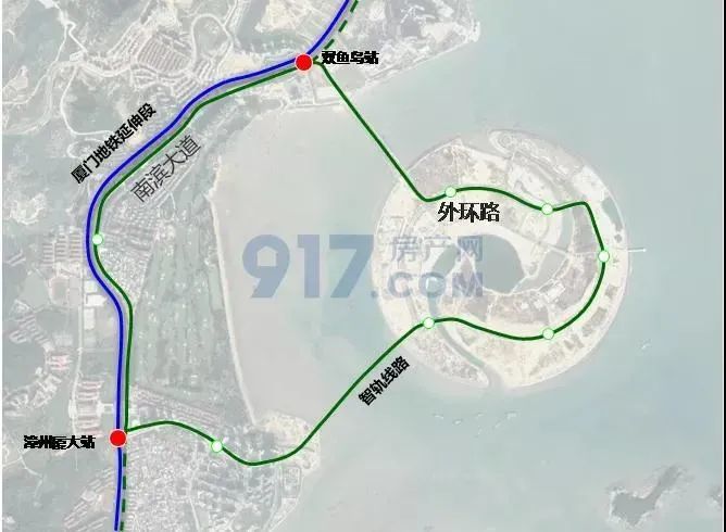 需要注意的是,漳州连接厦门岛内的线路不止r3线,漳州港也曾规划建设