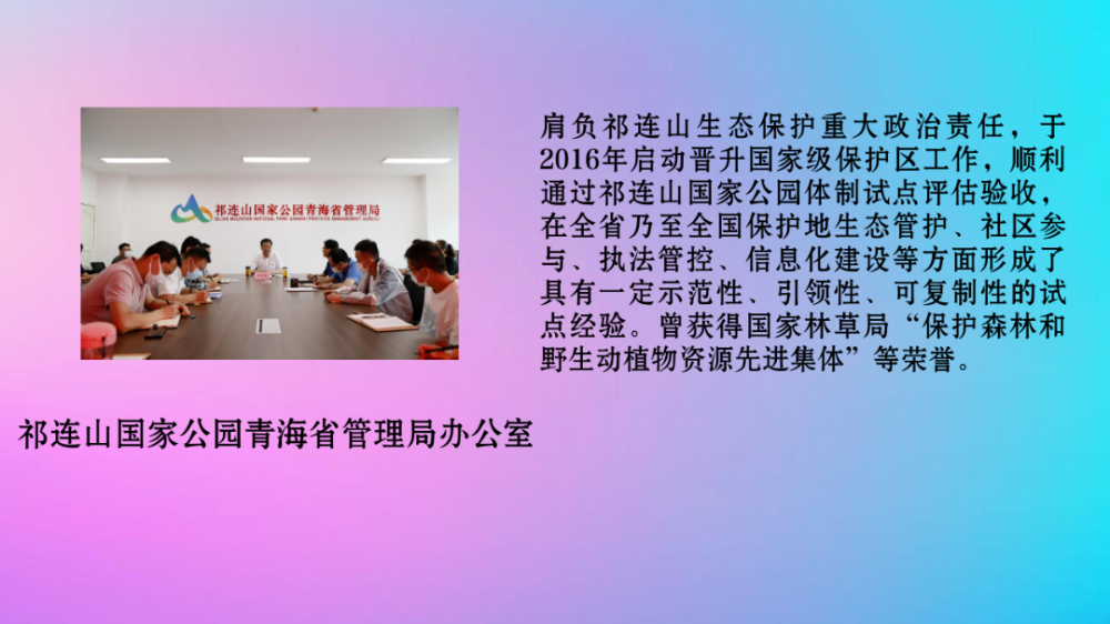 祝贺祁连山国家公园青海省管理局办公室获共青团中央2021年全国向上