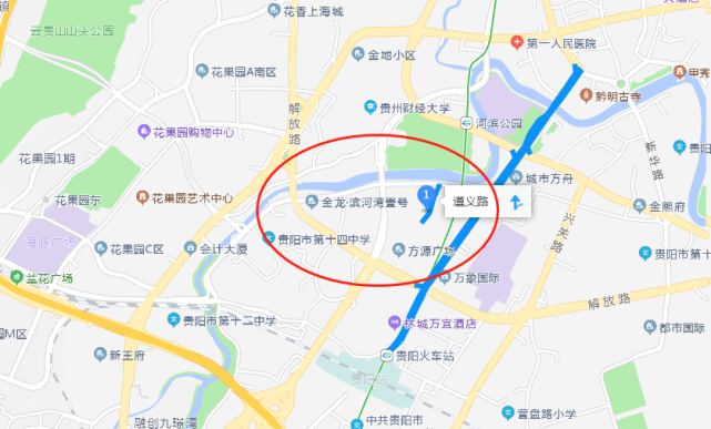 该项目位于贵阳市南明区青云路,西起遵义路,东至新华路,项目规模为对