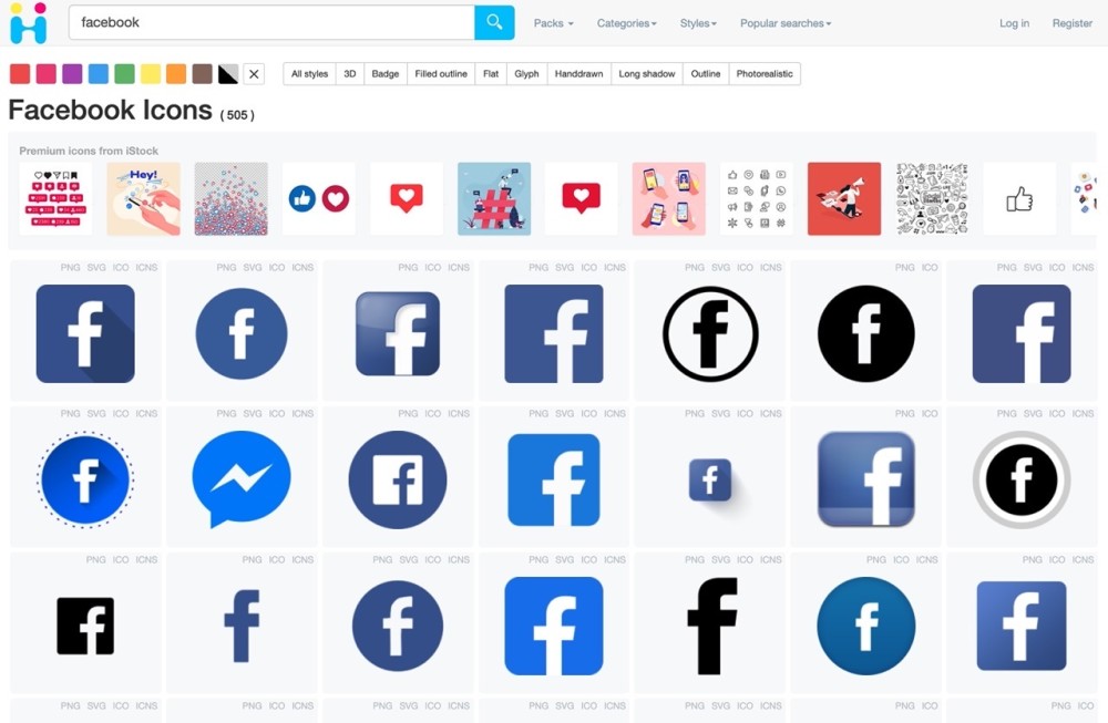 免费可商用收录超多图标素材的网站iconicons