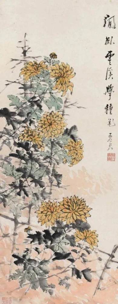 历代大师画菊:菊残犹有傲霜枝!