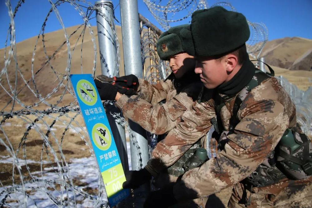 学习《中华人民共和国陆地国界法,边防官兵在行动!