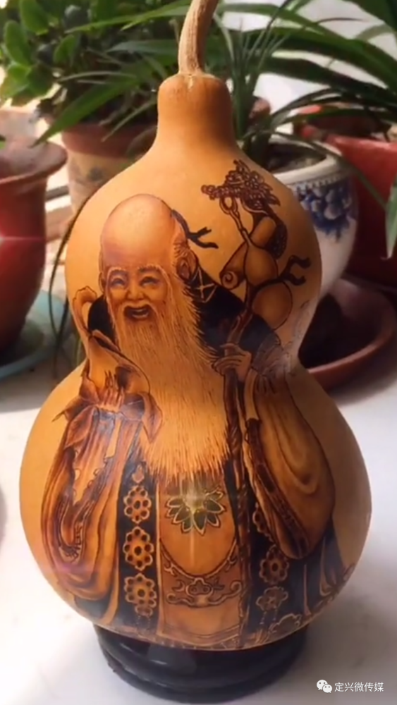 定兴县烙画葫芦手艺人娄连起