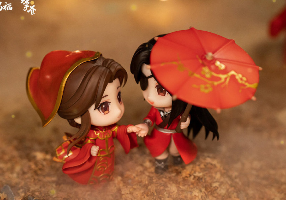 天官赐福动画红色小手办是与君山的花怜赠品居然这么多