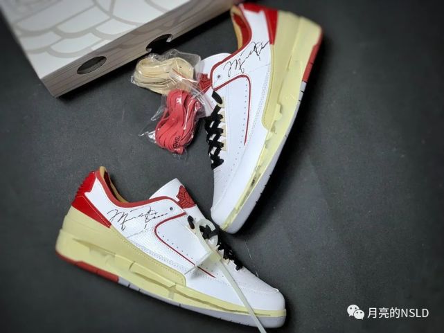 还没发售的jordan亲签ow aj2细节大公开 蜥蜴皮料能用上不?