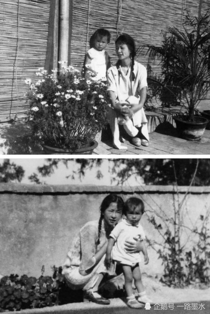20世纪30年代,林徽因与女儿梁再冰在北平香山