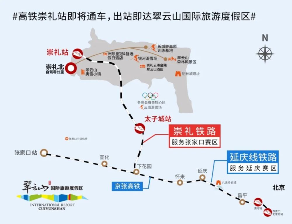 标志着2022年北京冬奥会配套工程 太锡铁路太子城至崇礼段 正式进入