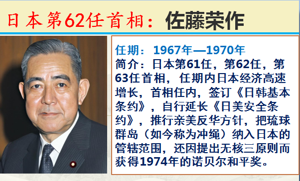 日本第63任首相:佐藤荣作