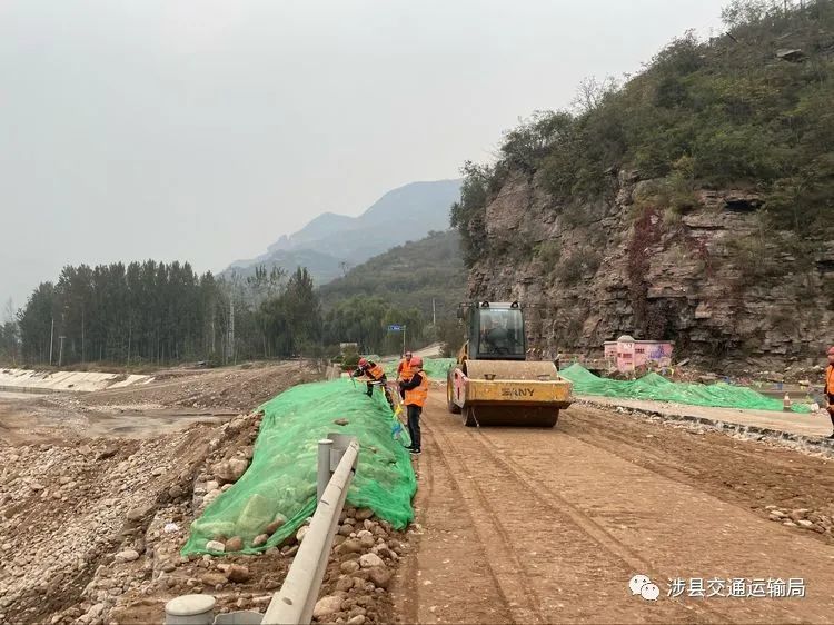 昨日起省道涉左线贾家庄水毁路段恢复通行