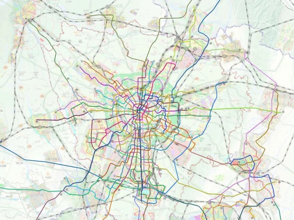 主要包括: 市域铁路s3线,s11线,s5线,s13线,s2线,s7线以及成都至金堂