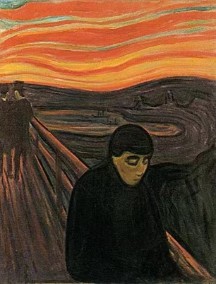 挪威画家爱德华·蒙克的名作《呐喊》,相信大家都比较熟悉.