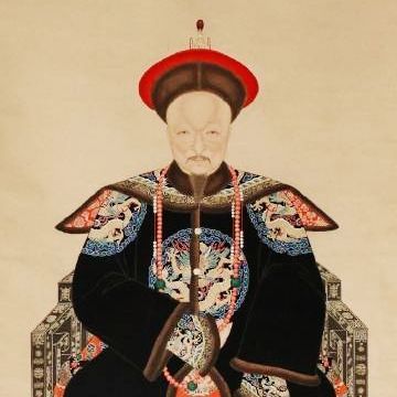 惠亲王绵愉画像有了优厚的待遇和皇帝的礼敬,还有儿孙们的孝顺,如皇贵