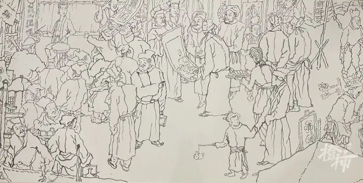 4 ,线下大型现场作画我们还将组织一场实地绘制宋韵风情长卷活动,邀请