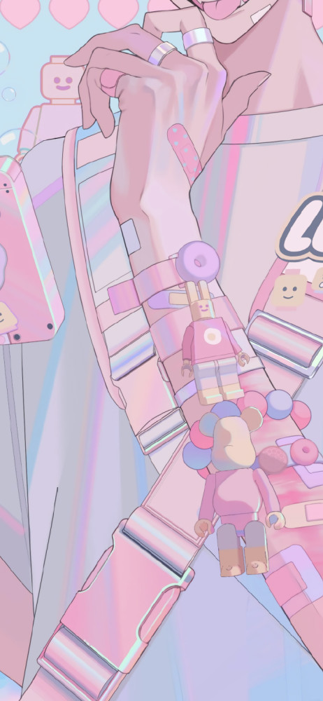 少女心爆棚的粉紫色系壁纸