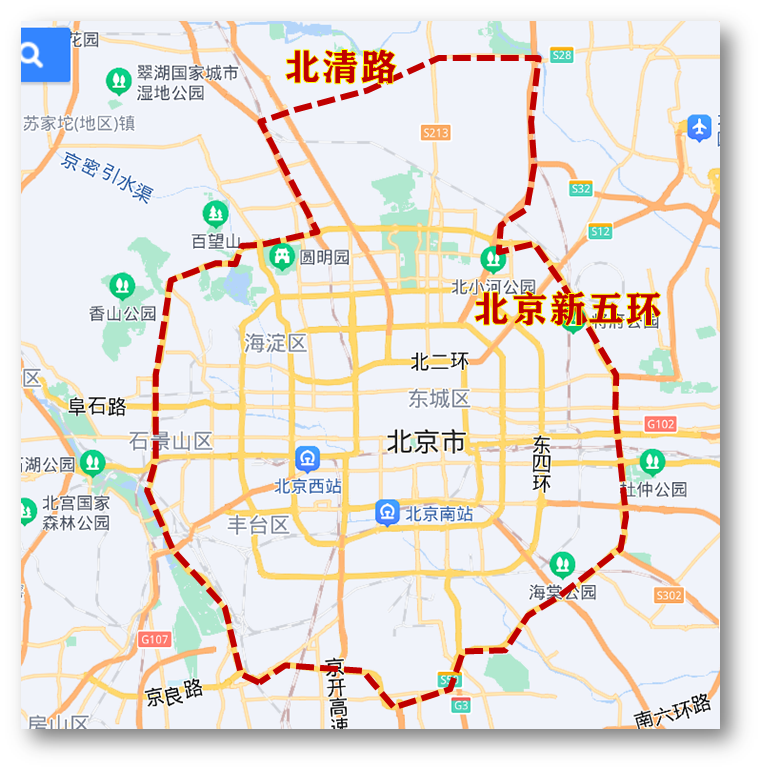 新五环将亮相北京南北差距越来越大