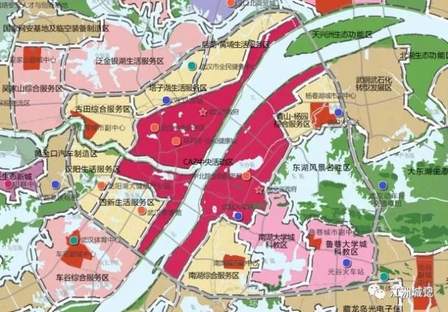 《武汉市主体功能区规划》公示,白沙洲规划滨江生活