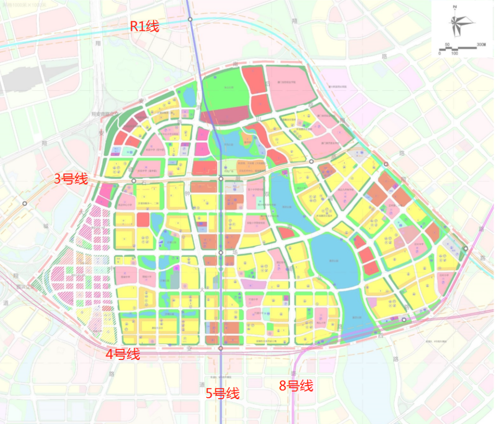 约95公顷翔安南部新城59个地块规划曝光未来5条轨道线环绕