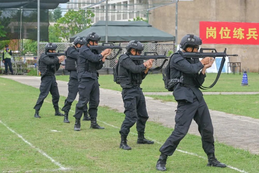 南宁特警在2021年广西公安特警实战技能比武