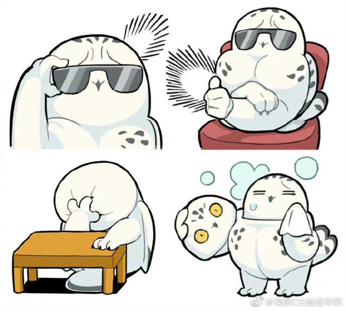 超可爱圆滚滚的的肥啾们来自画师hiyo的作品
