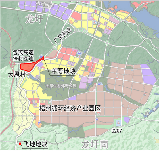 梧州国际影视文旅城项目规划公示位置就在龙圩